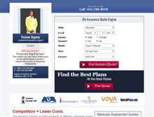 Tablet Screenshot of dupreeinsuranceservices.com